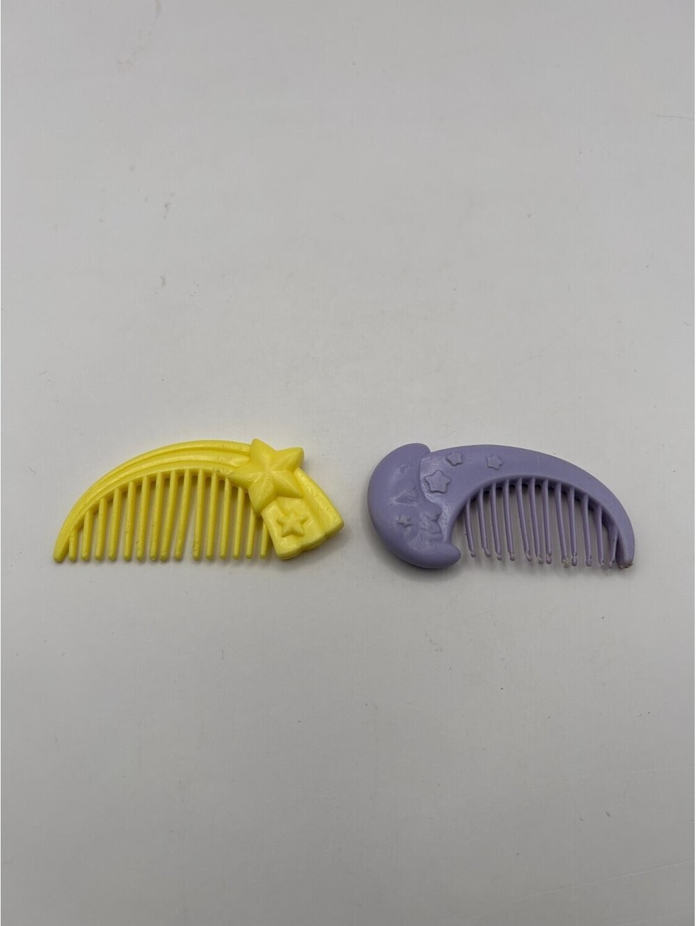 Vintage Hasbro G1 My Little Pony Combs Lot Yellow Shooting Star Purple Moon